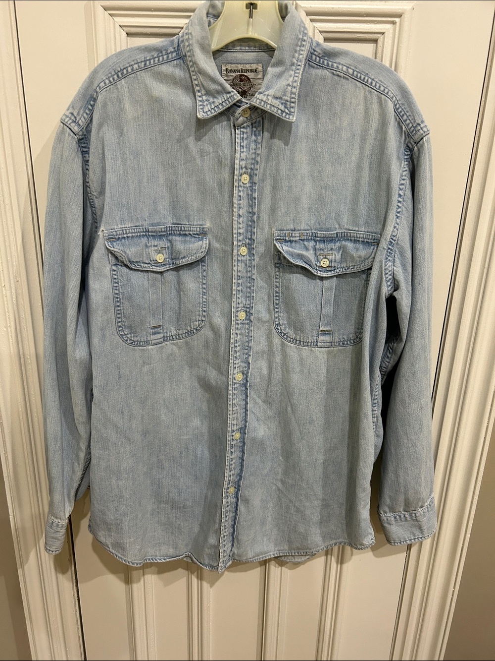 Vintage Banana Republic Light Wash Denim Shirt Jacket
